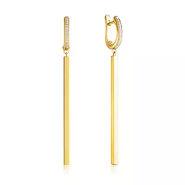 Серьги с английским замком из золота 46519170000