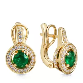 Серьги с английским замком из золота 46519884001