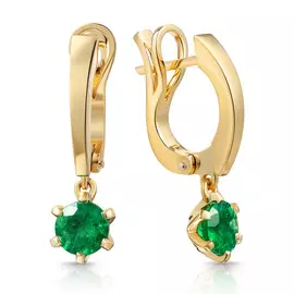 Серьги с английским замком из золота 46519886000