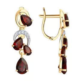 Серьги с английским замком из золота 51-321-00351-1