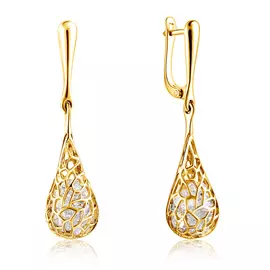 Серьги с английским замком из золота 56311743000