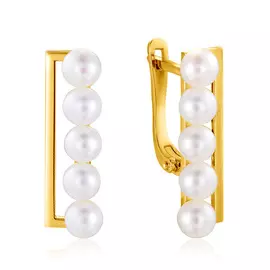 Серьги с английским замком из золота 56312956000