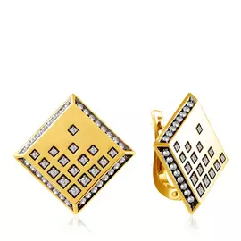 Серьги с английским замком из золота 56319293000