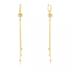 Серьги с английским замком из золота 56500238000