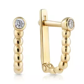 Серьги с английским замком из золота 56611022000