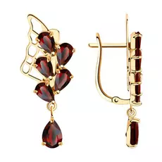 Серьги с английским замком из золота 726050