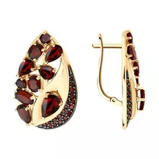 Серьги с английским замком из золота 726048