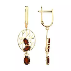 Серьги с английским замком из золота 726052