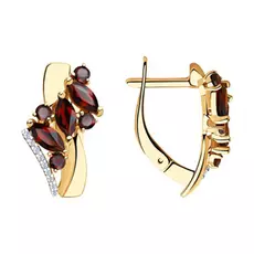 Серьги с английским замком из золота 725901