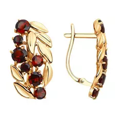 Серьги с английским замком из золота 725731