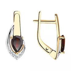 Серьги с английским замком из золота 725924