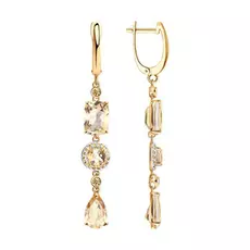 Серьги с английским замком из золота 725299