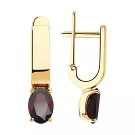 Серьги с английским замком из золота 725829