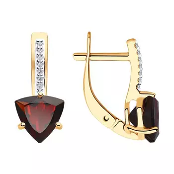 Серьги с английским замком из золота 51-320-00291-2