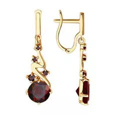 Серьги с английским замком из золота 51-321-00502-1