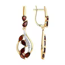 Серьги с английским замком из золота 51-321-00528-1