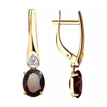 Серьги с английским замком из золота 51-321-00216-2