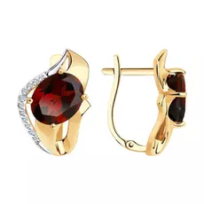 Серьги с английским замком из золота 51-320-00923-1