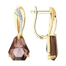 Серьги с английским замком из золота 51-320-00810-1