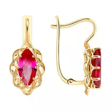 Серьги с английским замком из золота 51-320-00760-2