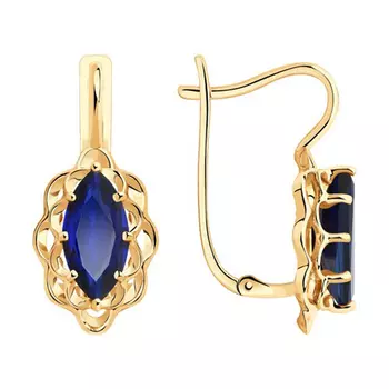 Серьги с английским замком из золота 51-320-00760-1