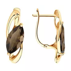 Серьги с английским замком из золота 51-320-00608-1