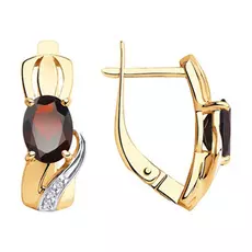 Серьги с английским замком из золота 51-320-00347-2