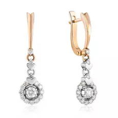 Серьги с английским замком из золота 03С102-01