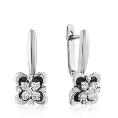 Серьги с английским замком из золота 01С140-01