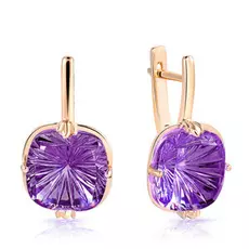 Серьги с английским замком из золота 021401А