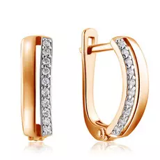 Серьги с английским замком из золота R6311773000