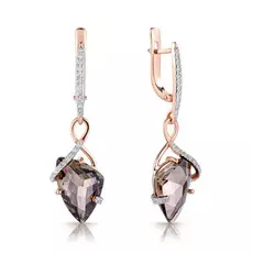 Серьги с английским замком из золота 021448РКЦ