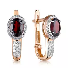 Серьги с английским замком из золота 5-509-403-2Г