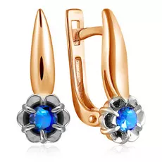 Серьги с английским замком из золота 23091-102