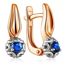 Серьги с английским замком из золота 23093-102