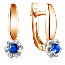 Серьги с английским замком из золота 23092-102