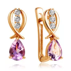 Серьги с английским замком из золота 01С3110970-2