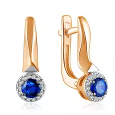 Серьги с английским замком из золота 23084-102