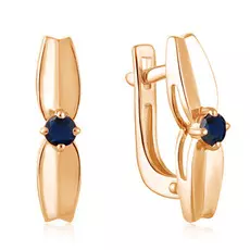 Серьги с английским замком из золота 23016-102