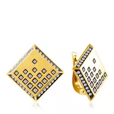 Серьги с английским замком из золота 56319293000