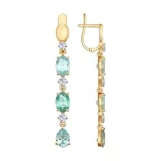 Серьги с английским замком из золота 81020337