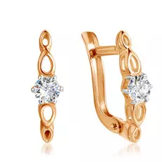 Серьги с английским замком из золота Д0268-027206