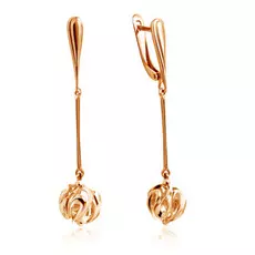 Серьги с английским замком из золота С100-4415