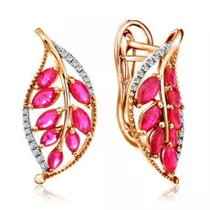 Серьги с английским замком из золота D0001151306000