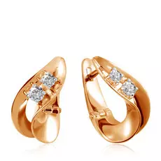 Серьги с английским замком из золота С132-4730