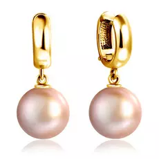 Серьги с английским замком из золота СПет58 Ж-Л