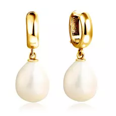 Серьги с английским замком из золота СПет58 Ж-Ббар