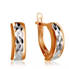 Серьги с английским замком из золота Д0268-025798