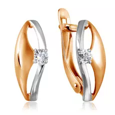 Серьги с английским замком из золота Д0268-027300