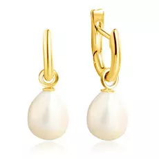 Серьги с английским замком из золота СПет72 Ж-Ббар